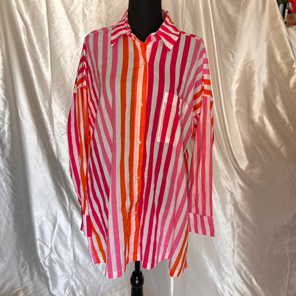 Beach Riot Multicolor Striped Shirt